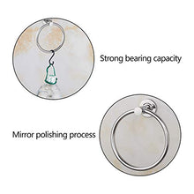 Anelli Porta Salvietta,Guador 2 Pezzi Anello Parete Anelli Portasciugamani Acciaio Inossidabile Portasalviette Anello Appendiabiti Per Bagno E Cucina(Argento)