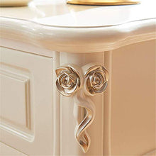Elegante Semplicità Comodino Comodino in Stile Europeo Cassetto Singolo Semplice Armadio Francese Bianco Intagliato Comodino per Camera da Letto, DTTX001