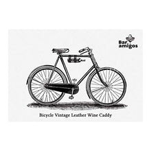 Bar Amigos - Portabottiglie in pelle, ideale per ciclisti che prendono vino durante un picnic o gite di un giorno