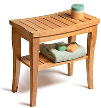 Sgabello da doccia Bagno sgabello bagno portatile sgabello da bagno Sgabello addensare impermeabile di bambù Cambio di scarpe da banco Stile Europeo 2-tier leggero Magazzinaggio doccia Sitting Room Sg