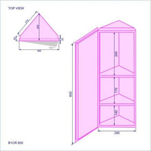 Generic specchio bagno armadietto angolare in acciaio INOX splendido 600 * 300 < 1 & 2985 * 1 >