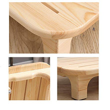 XuZeLii Sgabello da Toilette Accovacciato Piede Sgabello di Legno Solido Piccolo Sgabello poggiapiedi Soggiorno Ufficio Bagno Sgabello Antiscivolo in Legno Sgabello Adatto per WC