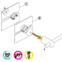 Handy Linear 375 per scaldasalviette a fasce (tubi piatti) - Portasciugamani - Non buchi più le piastrelle e non usi la colla perché si fissa direttamente sul tuo radiatore a fasce - Bianco - 1 pezzo