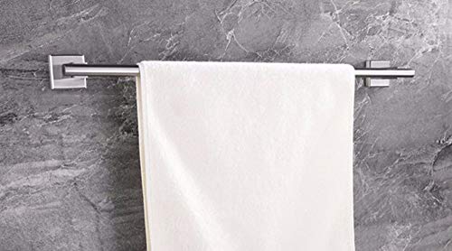 MBYW Portasciugamani Moderno Portasciugamani Elegante per Il Montaggi dell'Acciaio Inossidabile, portasciugamani Quadrato Spazzolato 304, portasciugamani del Bagno dell'Acciaio Inossidabile