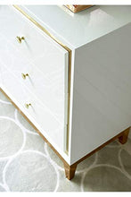 Glamorous cassettiera in legno laccato su gambe in acciaio Lorenzo M Silver