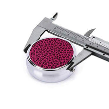 Love Leopard Print - Contenitore rotondo per pillole con 3 scomparti, in metallo, per medicina, vitamina