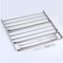 NHLBD Mensola da Bagno, mensola portaoggetti - 3 ° Piano Bagno Mensola Hanging Shelf Rettangolare Bagagli Mensola for Doccia in Camera con Portasciugamano partizione Hook Bagno