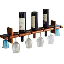 Elegante Scaffale per Vino Portabottiglie a Parete, Semplice Cornice Creativa in Legno per Soggiorno Appeso Portabottiglie a Parete per Uso Domestico, HJJ