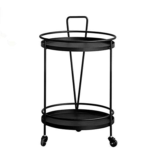 YIN YIN Carrello per ripiani Scaffale, struttura in metallo for soggiorno con supporto mobile conveniente conveniente multi-funzione auto da pranzo soggiorno hotel salone di bellezza carrello cremagli