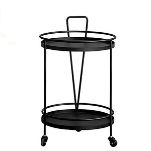 YIN YIN Carrello per ripiani Scaffale, struttura in metallo for soggiorno con supporto mobile conveniente conveniente multi-funzione auto da pranzo soggiorno hotel salone di bellezza carrello cremagli