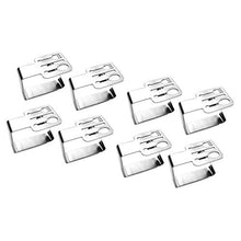harayaa 8 Pezzi Clip Stabili Tovaglia Argento Supporto Resistenza All'aperto Picnic Barbecue - D