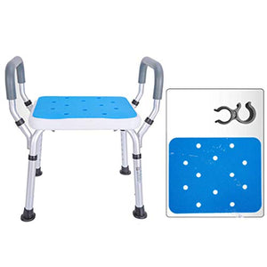 LYLSXY Sgabelli da Bagno, Sedia da Bagno, Bagno Vasca da Bagno Sgabello Sgabello, Sgabello da Cambio Corridoio Sgabello con Gambe Di Supporto Regolabile, Carico Di 150 Kg