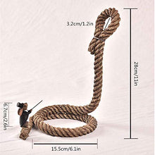 Baoniansoo Cremagliera del Vino Rosso del Mago Magico della Resina dell'Annata Holder Portabottiglie di Vino Sospendi la Scultura di Corda Mestieri pratici per la Decorazione Domestica