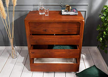 BUENO #3004 Cassettiera in legno di acacia - laccato/miele 96x50x90