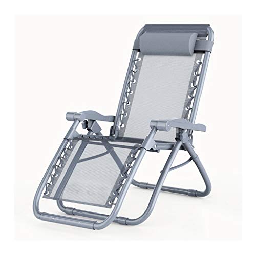 Lettino prendisole Fold Lounge Chair Sedie a sdraio reclinabili, schienale pisolino sedia Outdoor Garden Beach prato Camping lettino portatile sedia Old Man Pigro divano carico cuscinetto 200 kg