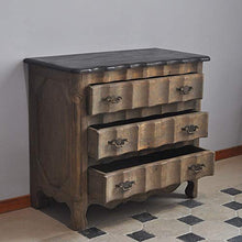 Q and Q - Cassettiera a 3 cassetti, in rovere naturale, 90 x 45 x 80 cm