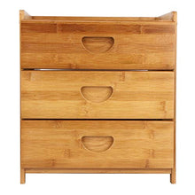 Emoshayoga Mobiletto portaoggetti Tawny 36 x 31 x 40 cm Comodino in bambù per Soggiorno Camera da Letto