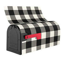 Copertura magnetica per cassetta delle lettere in bianco e nero con design unico, per decorazione da giardino, dimensioni standard 51 x 45 cm