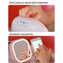 Specchio per Trucco Audio Bluetooth Specchio per Trucco a LED Trasmissione Bluetooth Trasmissione a LED Luce subwoofer Riproduzione Audio Vivavoce Controllo Touch
