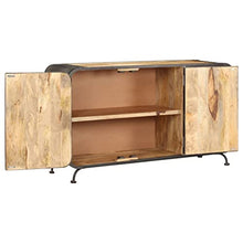 vidaXL Credenza Vintage Armadietto Madia Arredo Casa Cassettiera Dispensa Vetrina Arredo Soggiorno Armadio Arredamento Legno Massello di Mango