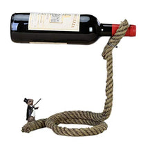 LHQ-HQ Vino Wine Rack Holder Lasso Corda Wine Bottle Holder galleggiamento di Illusione Rack Stand Regalo Magico di Arte Bottle Holder Vino Corda galleggiamento di Illusione Rack Stand