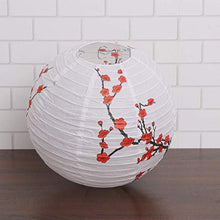 ARTFFEL Vola 5pcs Carta appesi Plum Blossom Lanterne Paralume della Lampada Festival di Primavera Decor for la Festa Nuziale di Compleanno di Capodanno (30cm) .Compleanno