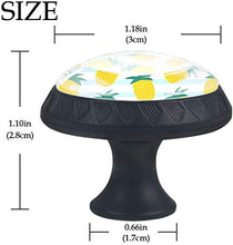 Ananas estivo Pomelli per Porta Set di 4 Pomelli per Mobili Manopole per Cassetti Cucina Armadio Vetro