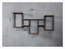 PWZ Pratica Semplicità Domestica Parete in Ferro Battuto Pratica Semplicità Domestica per Bar | Porta Bicchiere da Vino in Legno | Stand Del Vino | Portabicchieri | Cantina da Parete
