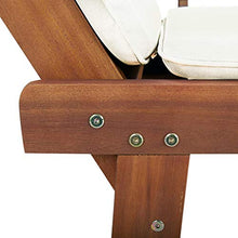 vidaXL Legno Massello di Acacia Lettino Prendisole Panca da Giardino Sdraio