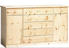 Erst-Holz Cassettiera-credenza con 2 Ante e 7 cassetti in Pino massello 90.50-31