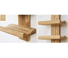 LXD Portabici per Vino, Muro in Legno Massello Week Wine Rack Shelf Shelf