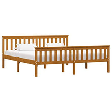 SKM Giroletto Marrone Miele in Legno Massello di Pino 180x200 cm (27.55kg)