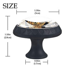 Set di 4 maniglie rotonde per armadio da cucina, credenza, cassettiera, cassettiera, con viti, per cucina, comò, armadio, bagno, armadio, stile indiano, stile vintage, luna sole