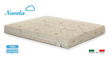 Materasso Lattice 100% Singolo Modello Nuvola Misura 80x200 con Sette Zone di portanza differenziata, Rivestimento sfoderabile Anallergico antiacaro.