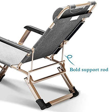 Patio Lounge Chair Chise Bed Regolabile reclinabile Oxford Panno Pieghevole Pieghevole Lettino da Campeggio con Cuscino Rimovibile per la Spiaggia della Piscina