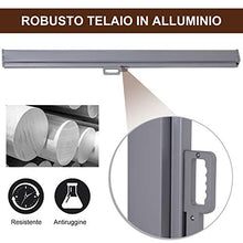 Outsunny Tenda da Sole Laterale e Avvolgibile (3x1.6m) in Alluminio e Poliestere Imperemabile Anti-UV, per Vento/Privacy