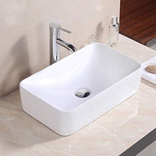 Bacino da bagno, per Home Hotel Villa Restaurant, 18,9 pollici * 11,4 pollici, lavabo in ceramica bianca di alta qualità per guardaroba, lavabo da appoggio