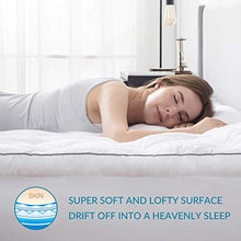 Bedsure Coprimaterasso Imbottito Letto Matrimoniale - Copri Materasso Ergonomico 150x200 con Spessore 3 cm, Coprimaterasso Ortopedico in Microfira con Disegno all'onda