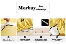 Copridivano Elasticizzato Moderno 2 posti, Morbuy Fodera Copridivani Universale per Divano con Corda Fissa, Sofa Protettore Copertura Divano Antiscivolo (2 posti,Giallo)