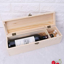 Losping - Contenitore vuoto per bottiglie di vino rosso, in legno di pino