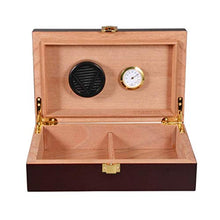 CLJ-LJ Portasigarette Cigar Cabinet igrometro e umidificatore Cigar Humidor Cedar Wood Piano vernice Confezione regalo grande capacità di tenuta degli uomini di 20 ble for la sede di classico portatil