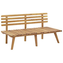 Tidyard Panca Panchina da Giardino a 2 Posti 115 cm con Cuscino in Legno di Acacia,Panchina da Esterno, Giardino,