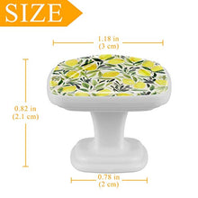 Agrumi Limone 4 PCS Pomelli per Porta, Pomolo per Mobile, Pomelli per Mobili con Viti, Maniglia per Armadietto, Pomelli per Porta, Pomelli per Cassetti per Porta, Armadio, Cassetto e Credenza