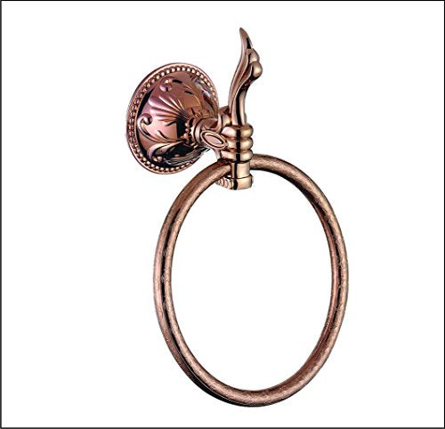 MBYW Portasciugamani Alto carico Portasciugamani Elegante da Bagno Mensola portaoggetti Pendente_Cucchio Base scolpita in Oro Rosa Serie Pendente Pendente all'Ingrosso, Anello portasciugamani