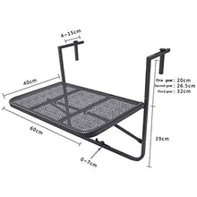 Attrezzatura vivente Balcone Tavolo da parete Metallo Ferro battuto Appeso Pieghevole Tavolo da apprendimento semplice Terzo ingranaggio Altezza regolabile Adatto per aree esterne Balconi Giardini