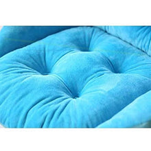 Cuscino per Sedia Cuscino per Sedile, Morbido Peluche a Forma di Conchiglia Cuscino per Sedia Posteriore, Natiche Impermeabili Cuscino per Sedile Cuscino per Poltrona Cuscini per Panca-Blu 48x52x52cm