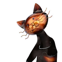 Tooarts Portabottiglie Per Vino Dal Design, Cat Pratica Decorazione Scultorea Casa Scaffale del Metallo Crafts Decorazione d'interni