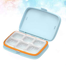 TOPBATHY - Portapillole con 6 scomparti per farmaci, organizer portatile per medicine e pillole per borsa, tasca per casa, viaggi all'aperto