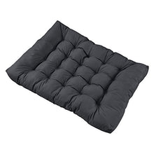 [en.casa] Cuscini per Paletta Euro-sofá tavolozze - Set di 3 - Cuscino Seduta + Cuscino Schienale [Grigio Scuro] Divano Paletta Euro-sofá in/Outdoor