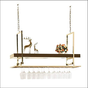 LXD Wine Rack, cremagliera di vetro di vino/a soffitto attaccatura del supporto di bottiglia del vino supporto del metallo ferro vetro vino Holder alta Cup/Altezza regolabile Rack Wine Glass,150